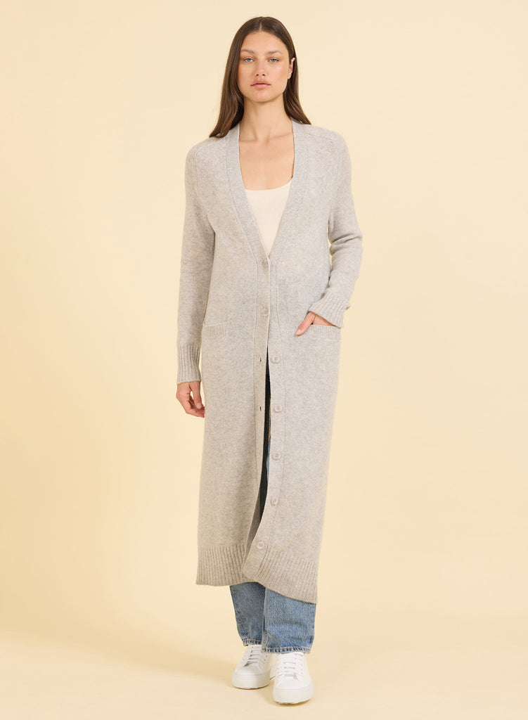 Morgan Cashmere Duster Heather Grey – One Grey Day