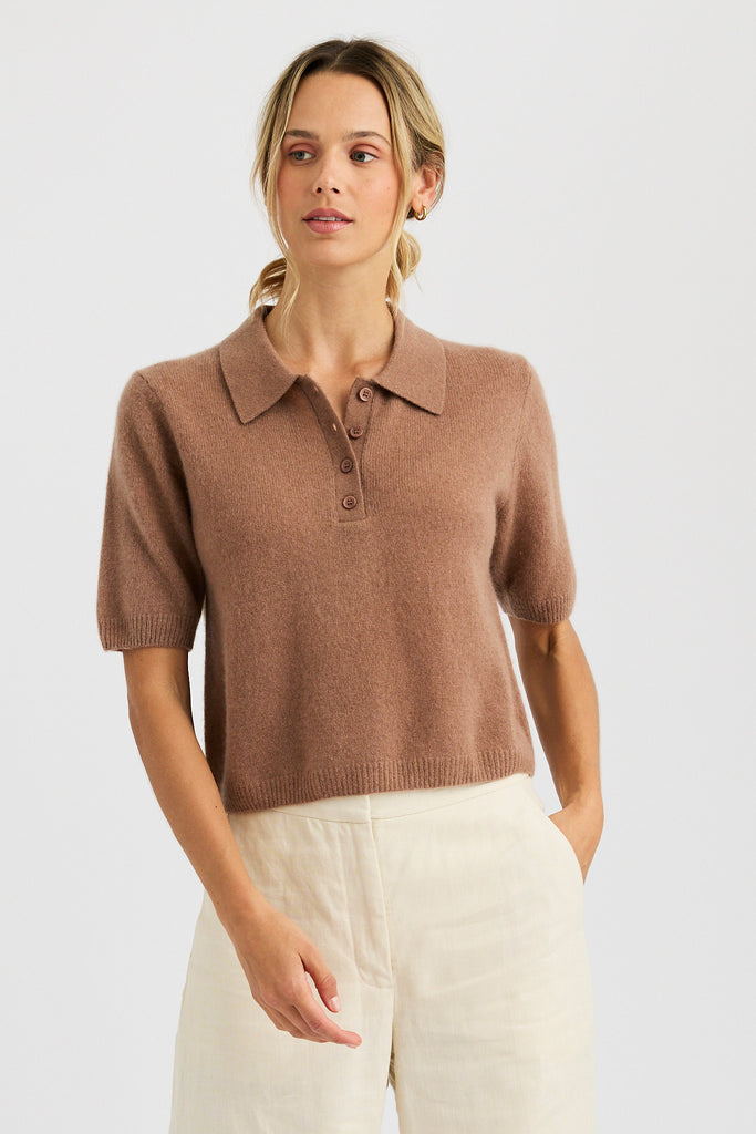 Summer Cashmere Polo – One Grey Day