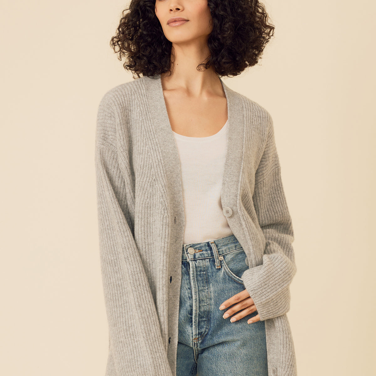 トップス ONESIDE RAGLAN SLEEVE CARDIGAN Women's Cardigan Knit Solid Single Breasted Cardigan V Neck