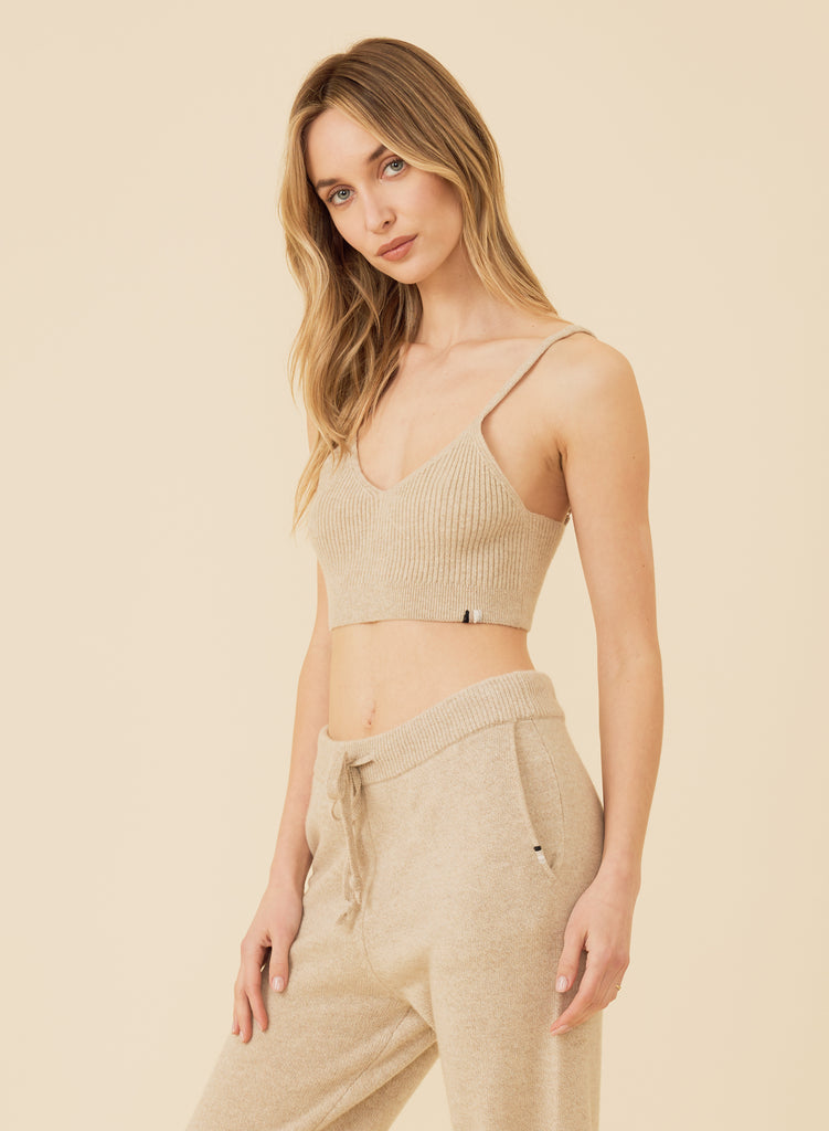 Pacific Cashmere Bralette - Oatmeal – One Grey Day