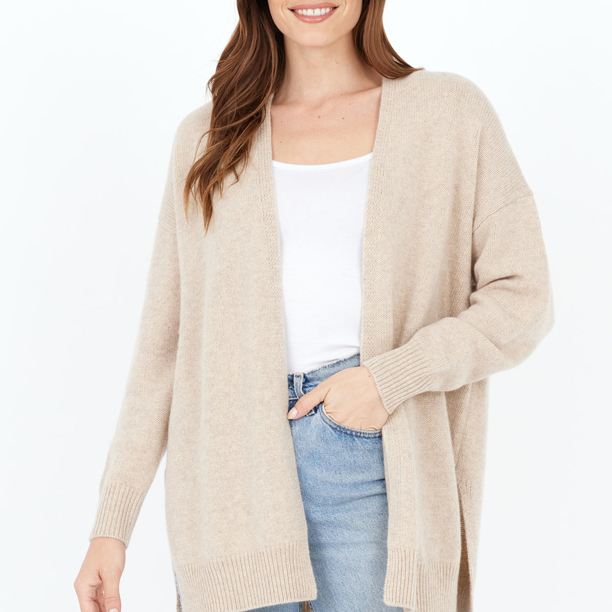 Lyle Cashmere Cardigan   Oatmeal