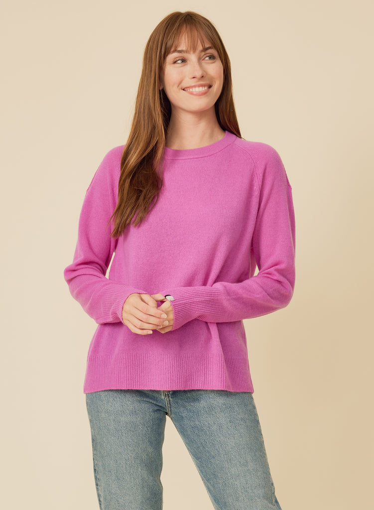 Pink Fashioning Detail Rib Knit Crop Top